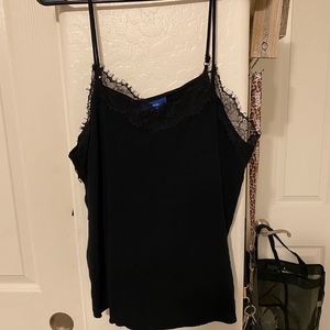Black lace tank top